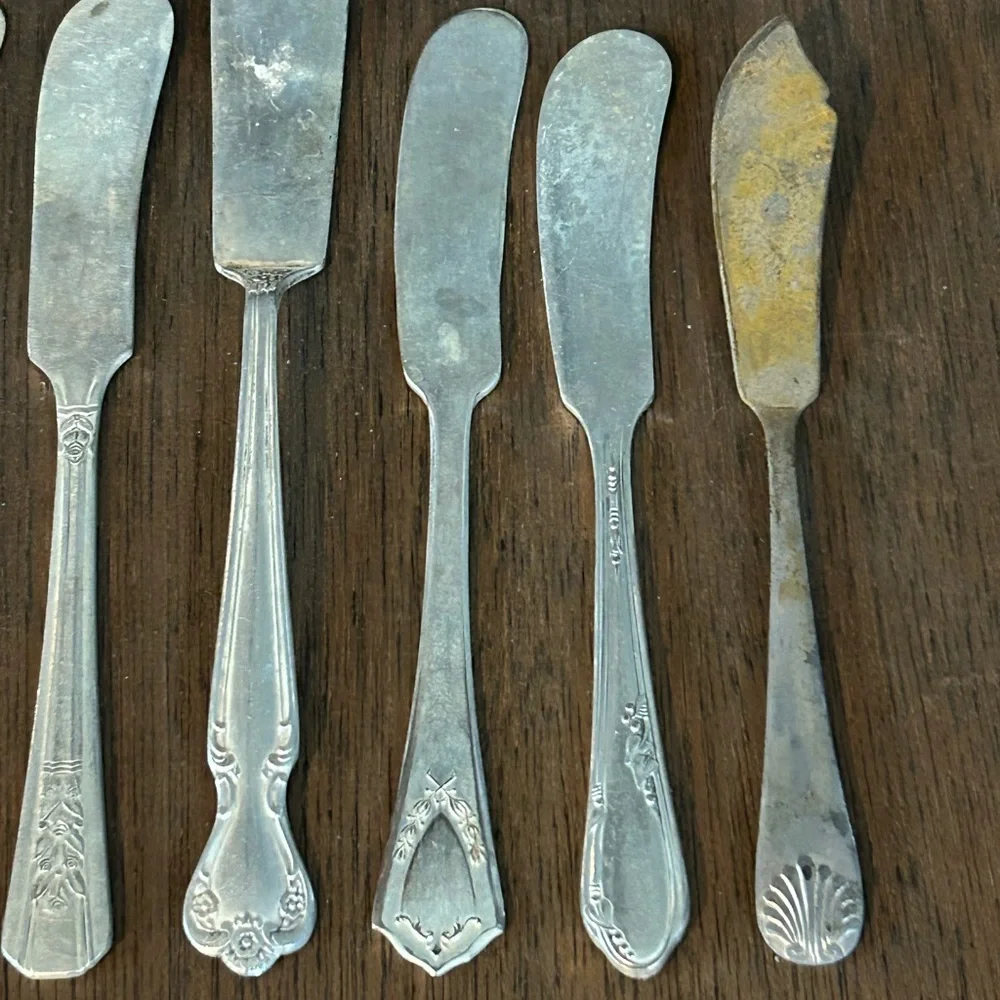 Vintage Silver-Plate Butter Knives